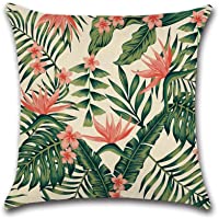Excelsio Funda de Cojín para sofá- Cama- Sala de Estar- Dormitorio- Decoración del hogar- Cuadrada- de Algodón y Lino…